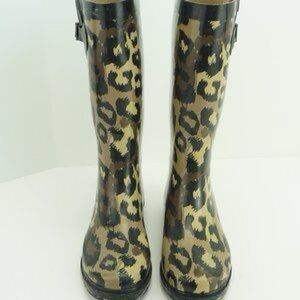 Capelli of New York Leopard Print Rain Boots